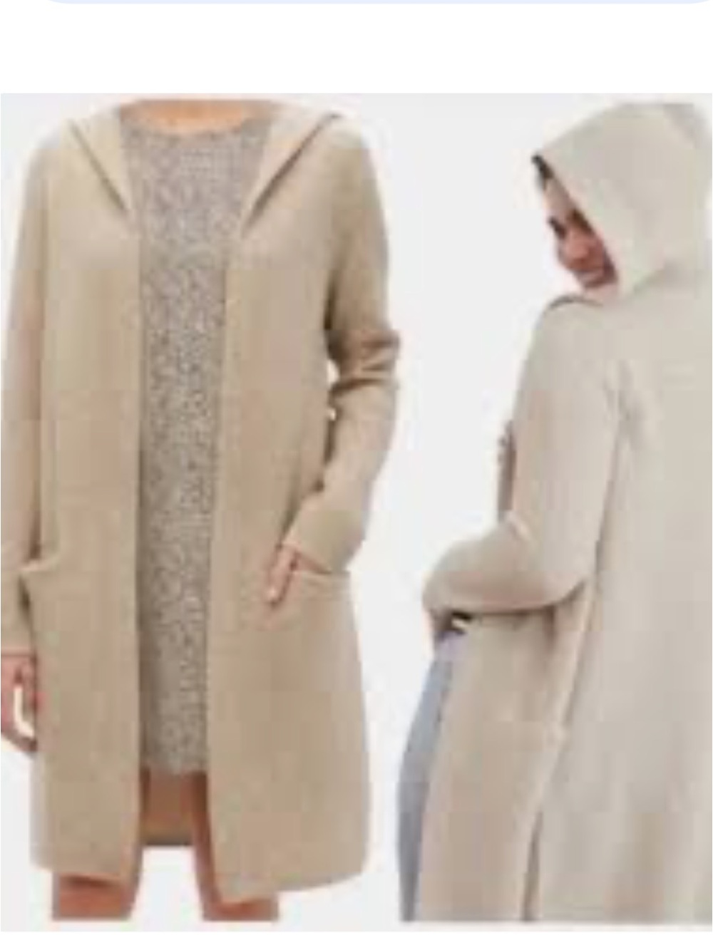 Jenni Kayne Hooded Open  Waffle Knit Cardigan